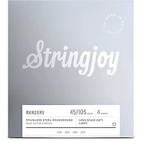 Stringjoy Rangers 4 String Long Scale Stainless Steel Bass Guitar Strings