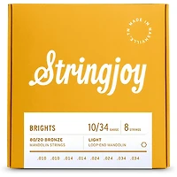 Stringjoy Brights 80/20 Bronze (10-34) Mandolin Strings