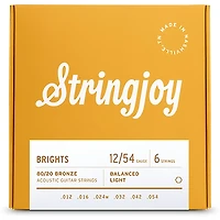 Stringjoy Brights 80/20 Bronze Acoustic Guitar Strings