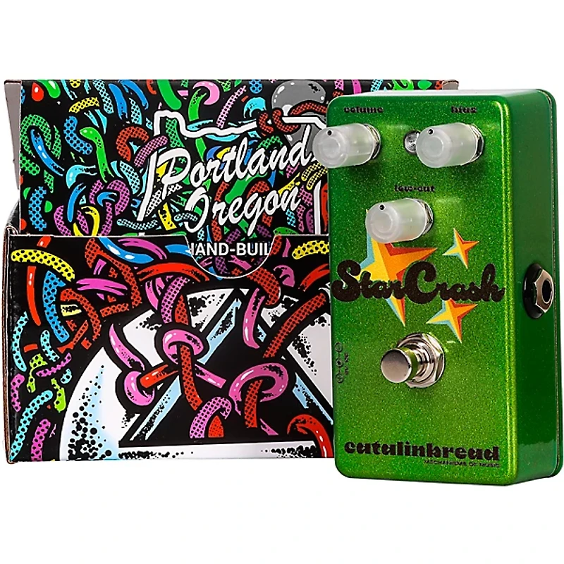 Catalinbread StarCrash ('70s Collection) Fuzz Effects Pedal Sparkle Green