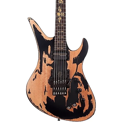 Schecter Guitar Research Synyster Gates Custom-S Relic Electric Guitar Distressed Satin Black