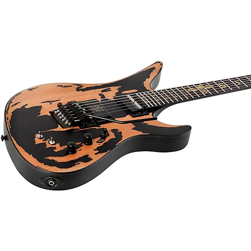 Schecter Guitar Research Synyster Gates Custom-S Relic Electric Guitar Distressed Satin Black