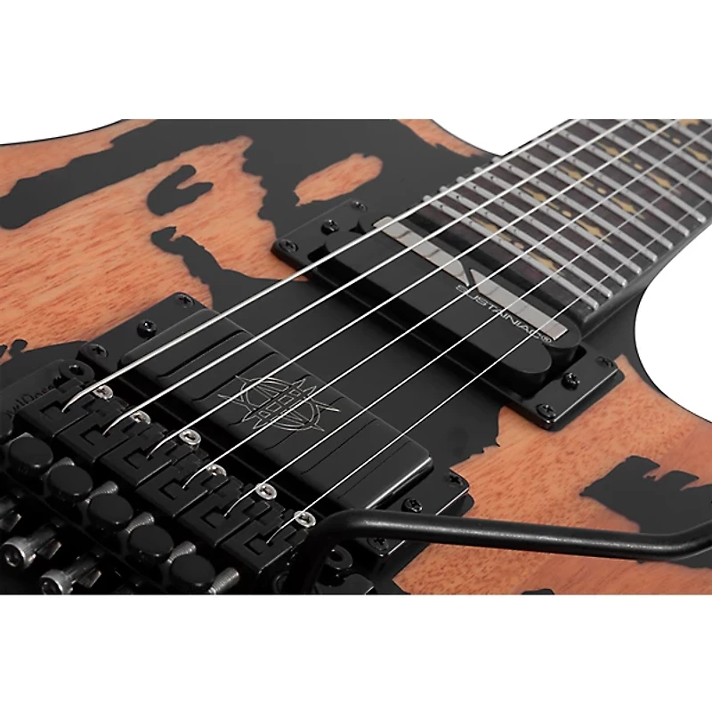 Schecter Guitar Research Synyster Gates Custom-S Relic Electric Guitar Distressed Satin Black