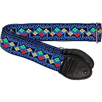 Souldier Diamond Zigzag Guitar Strap Blue 2 in.