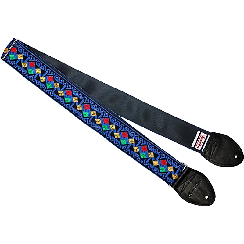 Souldier Diamond Zigzag Guitar Strap Blue 2 in.
