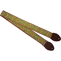 Souldier Sage and Cinnamon Guitar Strap Brown 2 in.
