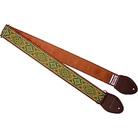 Souldier Sage and Cinnamon Guitar Strap Brown 2 in.