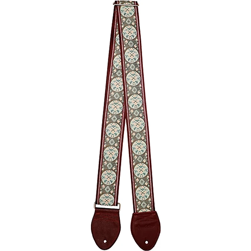 Souldier Medallion Guitar Strap Burgundy 2 in.