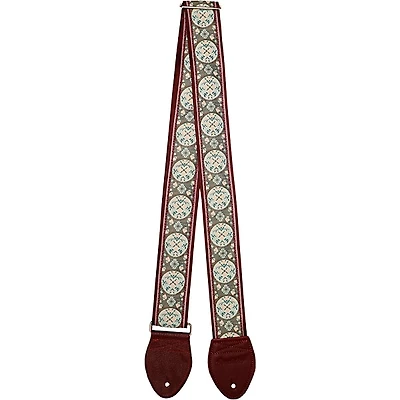 Souldier Medallion Guitar Strap Burgundy 2 in.