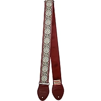 Souldier Medallion Guitar Strap Burgundy 2 in.