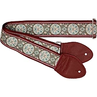 Souldier Medallion Guitar Strap Burgundy 2 in.