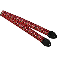 Souldier Diamond Zigzag Guitar Strap Red 2 in.