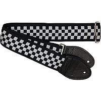 Souldier Raceway Checker Guitar Strap Black 2 in.