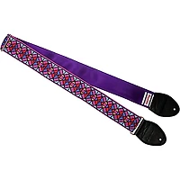 Souldier Stained Glass Guitar Strap Purple 2 in.