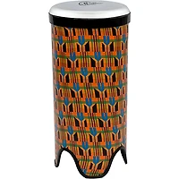 Toca Sympatico Tubadora with Tunable Fiber Head 12 in. Kente Cloth