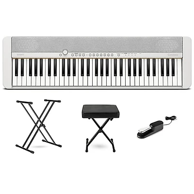 Casio Casiotone CT-S1 61-Key Portable Keyboard Essentials Bundle -