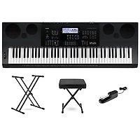 Casio WK-6600 76-Key Portable Keyboard Essentials Bundle