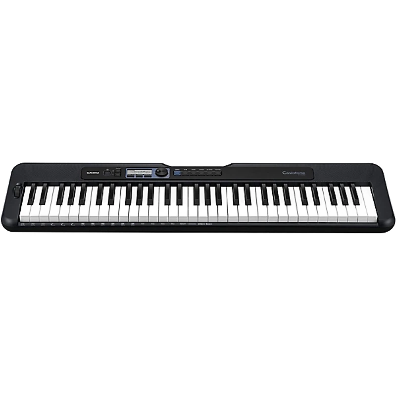 Casio Casiotone CT-S300 61-Key Digital Keyboard Essentials Bundle Blue