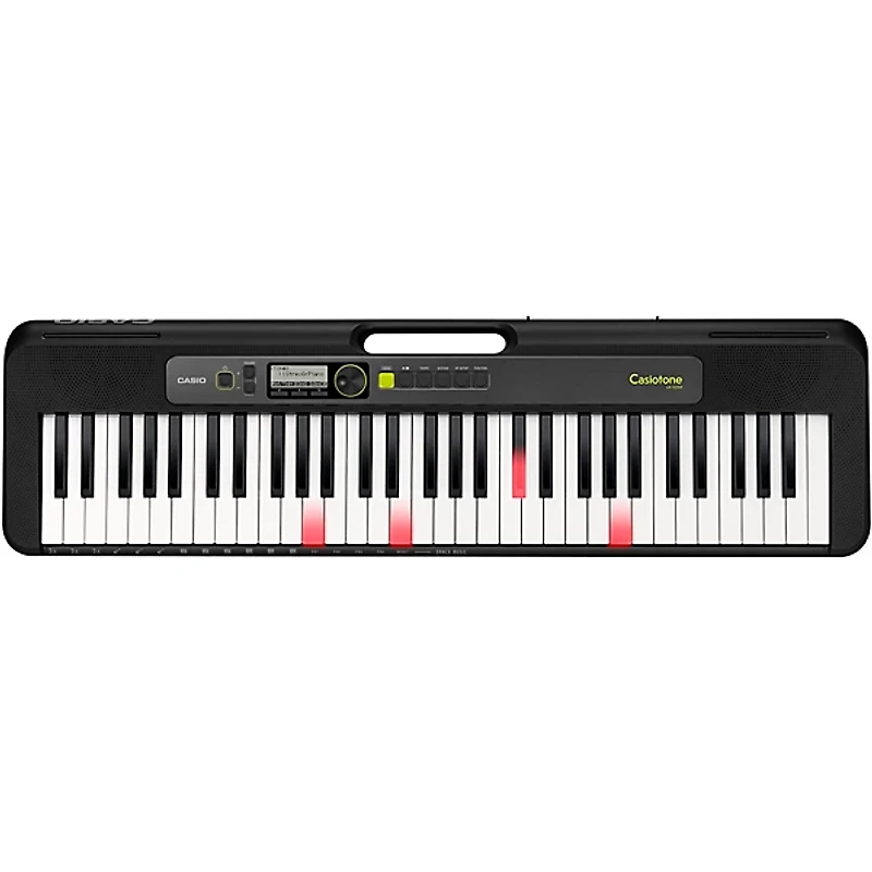 Casio Casiotone LK-S250 Lighted 61-Key Digital Keyboard Essentials Bundle Black