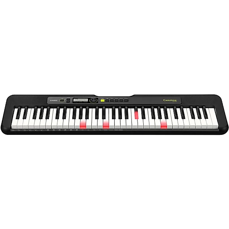 Casio Casiotone LK-S250 Lighted 61-Key Digital Keyboard Essentials Bundle Black