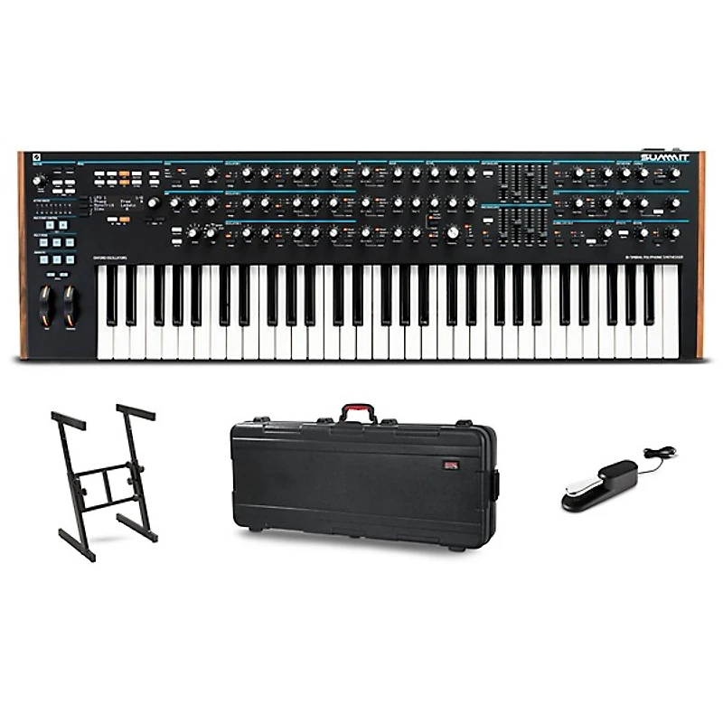 Novation Summit 16-Voice Polyphonic Synthesizer Travel Bundle