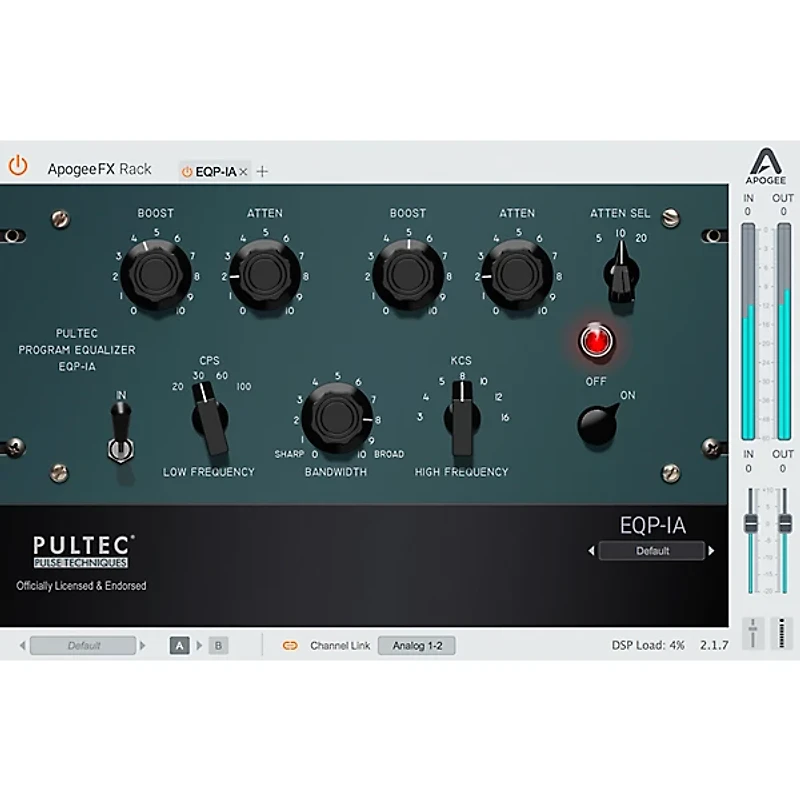 Apogee Pultec EQP-1A Equalizer Plug-in