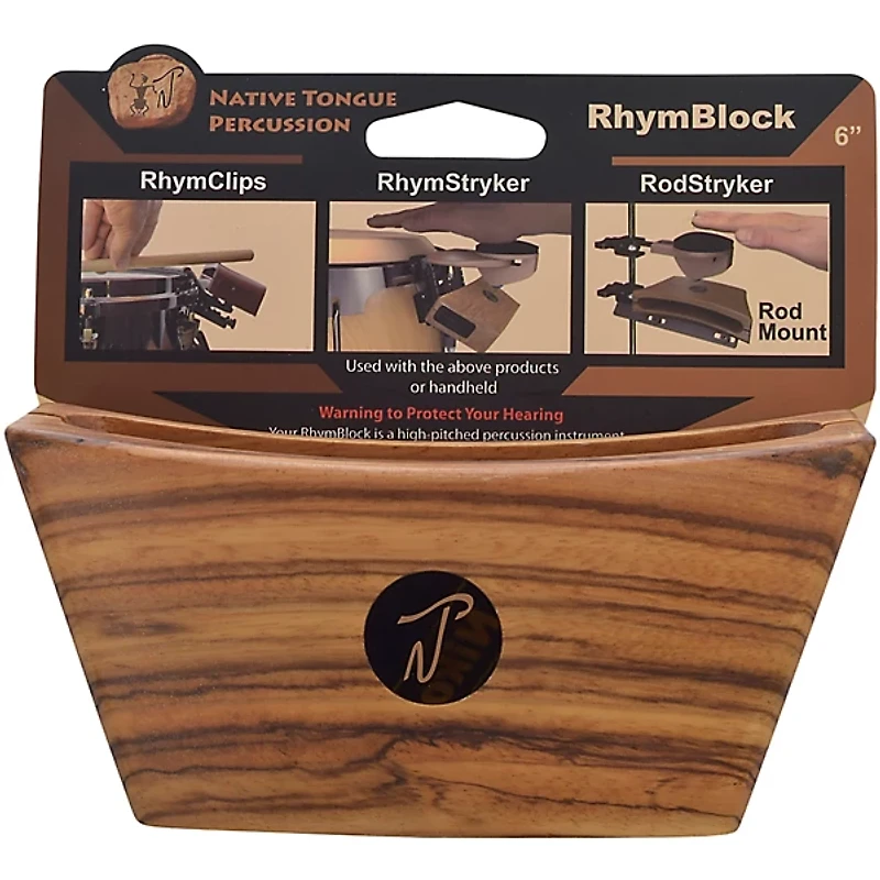 Native Tongue RhymBlock Zebrawood 6 in.