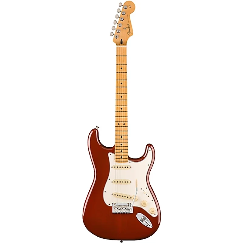 Fender Player II Stratocaster Chambered Mahogany Body Maple Fingerboard Electric Guitar Transparent Mocha Burst