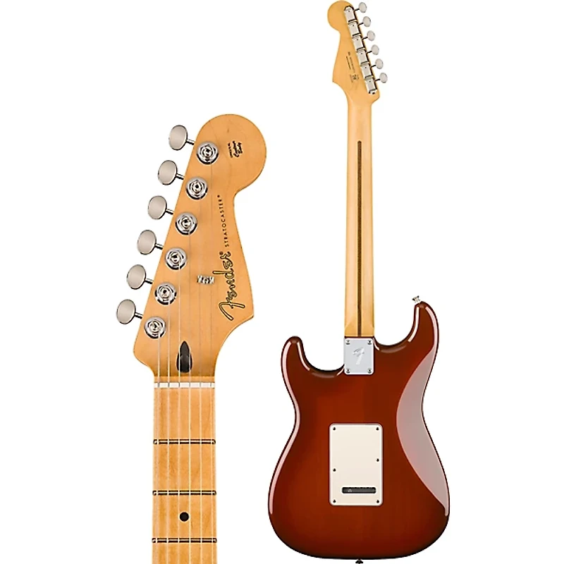 Fender Player II Stratocaster Chambered Mahogany Body Maple Fingerboard Electric Guitar Transparent Mocha Burst