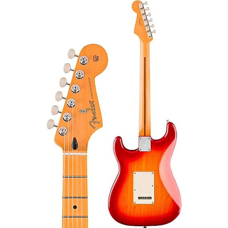 Fender Player II Stratocaster HSS Chambered Ash Body Maple Fingerboard Electric Guitar - Aged Cherry Burst