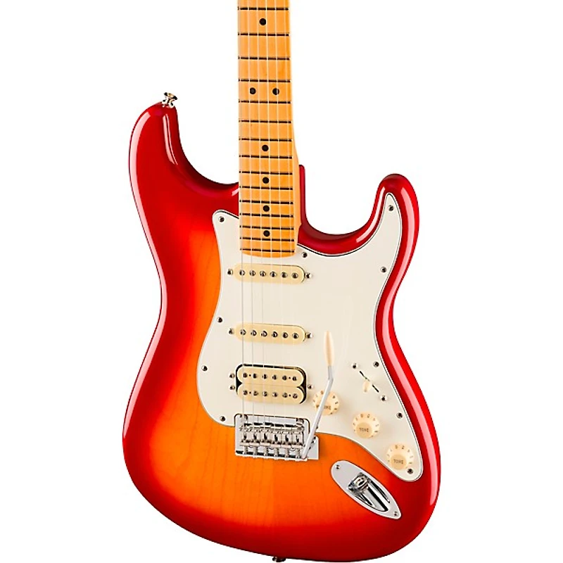 Fender Player II Stratocaster HSS Chambered Ash Body Maple Fingerboard Electric Guitar - Aged Cherry Burst