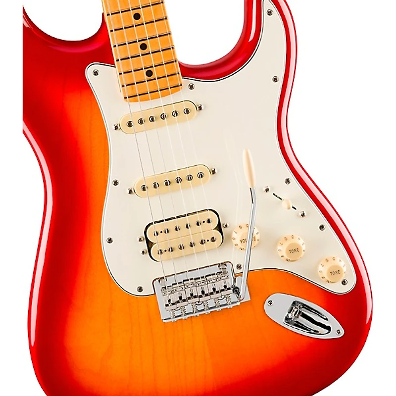 Fender Player II Stratocaster HSS Chambered Ash Body Maple Fingerboard Electric Guitar - Aged Cherry Burst