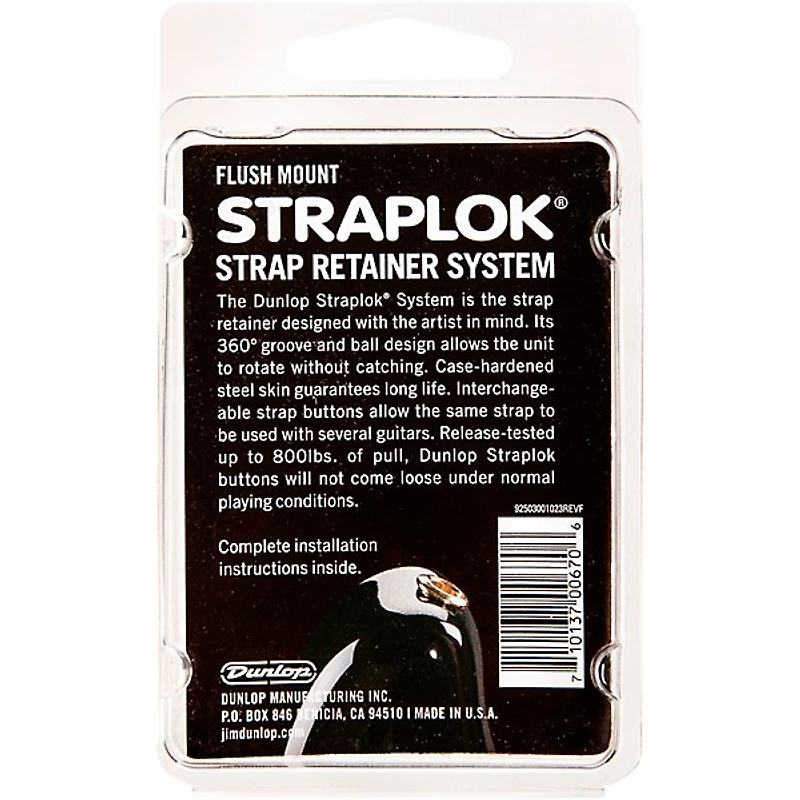 Dunlop Straplok Flush Mount Strap Retainer System