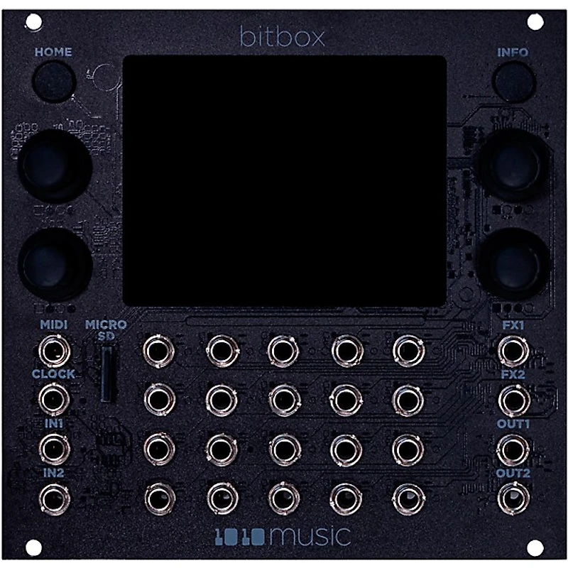 1010music Bitbox mk2 Eurorack Performance Sampler with Touchscreen - Black