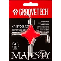 GROOVETECH TOOLS, INC. CaseTools Guitar Multi-Tool for Ernie Ball Majesty Guitars Red
