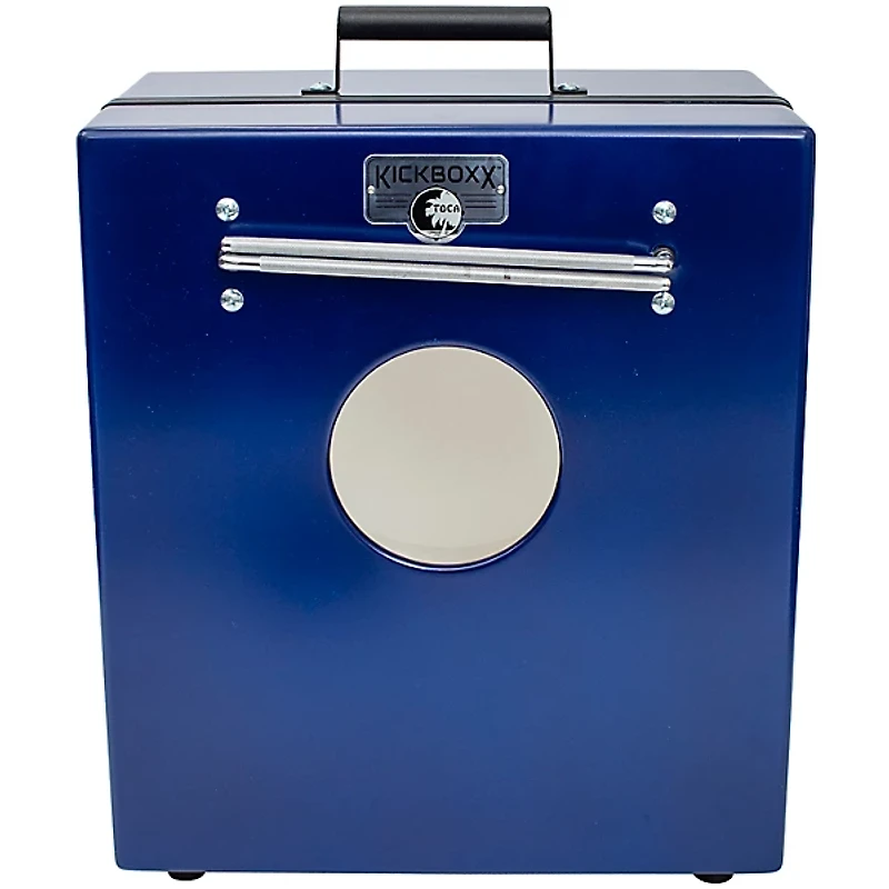 Toca KickBoxx Pro Suitcase Drum Set Cobalt Blue