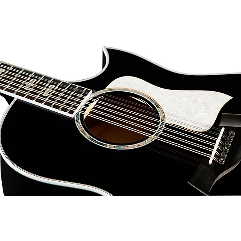 Taylor 657ce Doce Doble 12-String Grand Pacific Acoustic-Electric Guitar Black