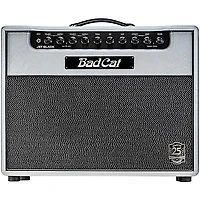 Bad Cat Jet Black 25th Anniversary 38W Tube Guitar Combo Amp Silver