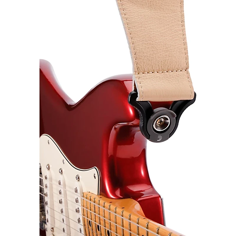 D'Addario Comfort Leather Auto Lock Guitar Strap