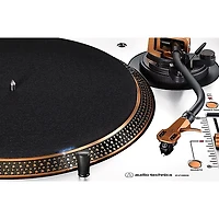 Audio-Technica AT-LP120XUSB-WB Direct-Drive Record Player (Analog & USB) White and Bronze