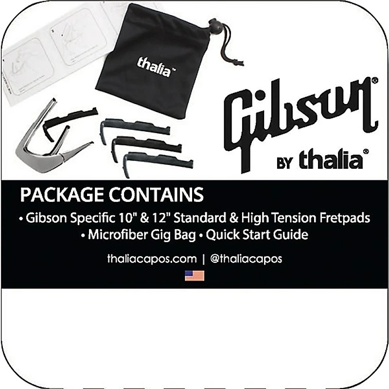 Thalia x Gibson Guitar Black Chrome Capo