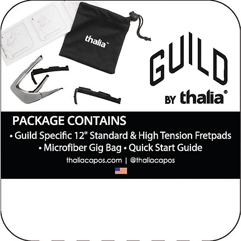 Thalia x Guild Guitar Black Chrome Capo
