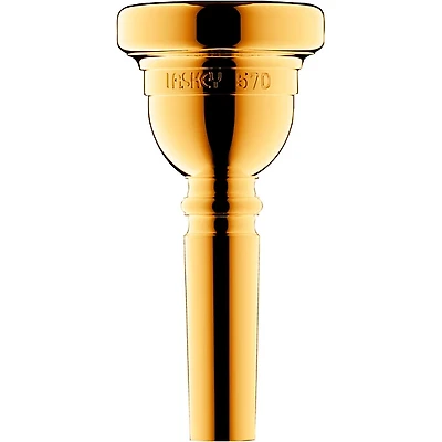 Laskey Classic Series Large Shank Trombone Mouthpiece in Gold