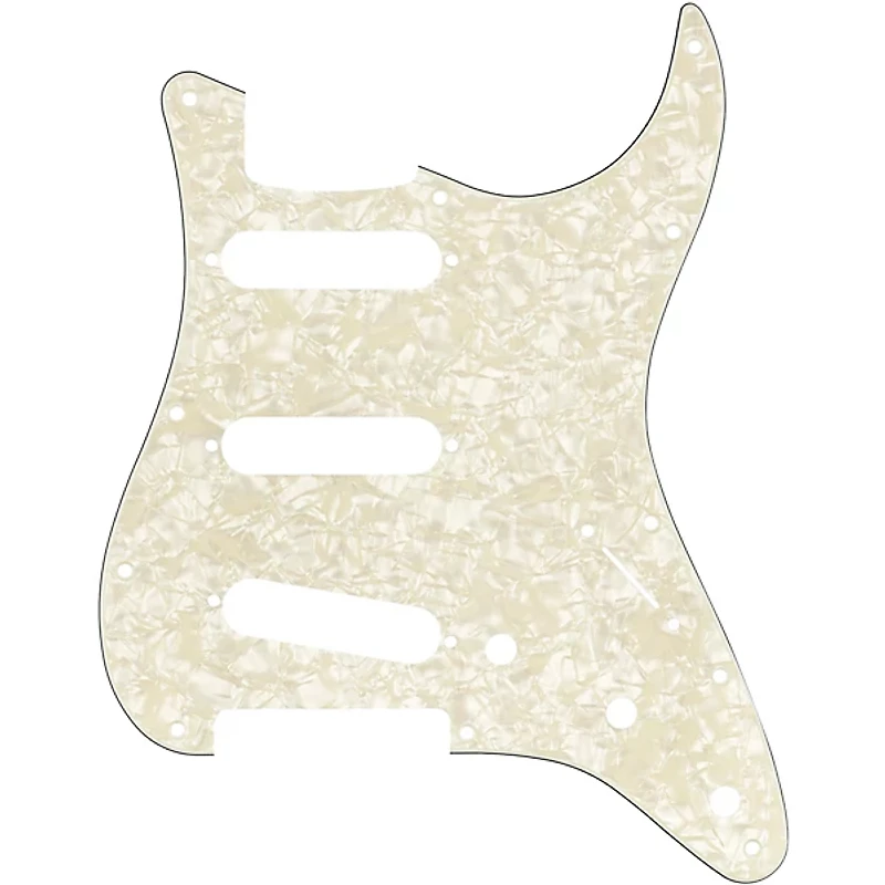 Fender 11-Hole Modern-Style Stratocaster S/S/S Pickguard Aged White Moto