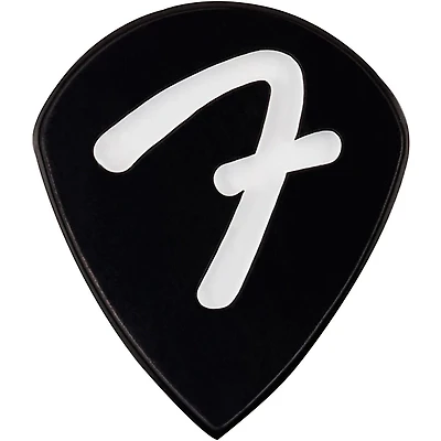 Fender 551 Shape F Grip Black Guitar Picks 1.5 mm 3 Pack