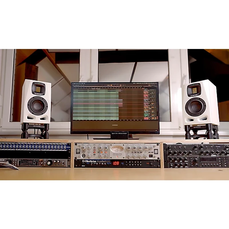 ADAM Audio A4V 4" 2-Way Powered Studio Monitor (Pair), Limited White