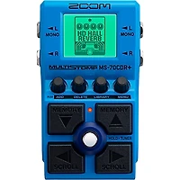 Zoom MS-70CDR+ MultiStomp Chorus/Delay/Reverb Effects Pedal Blue