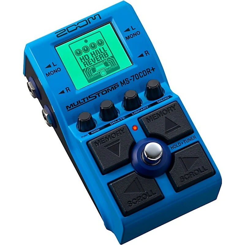 Zoom MS-70CDR+ MultiStomp Chorus/Delay/Reverb Effects Pedal - Blue
