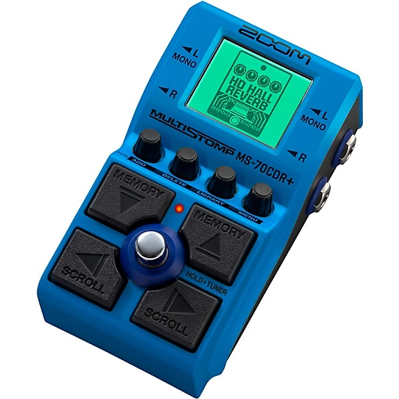 Zoom MS-70CDR+ MultiStomp Chorus/Delay/Reverb Effects Pedal - Blue