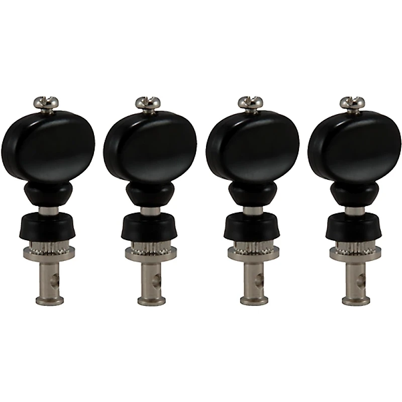 GROVER Champion #3 Series Ukulele Black Button Tuning Pegs Nickel